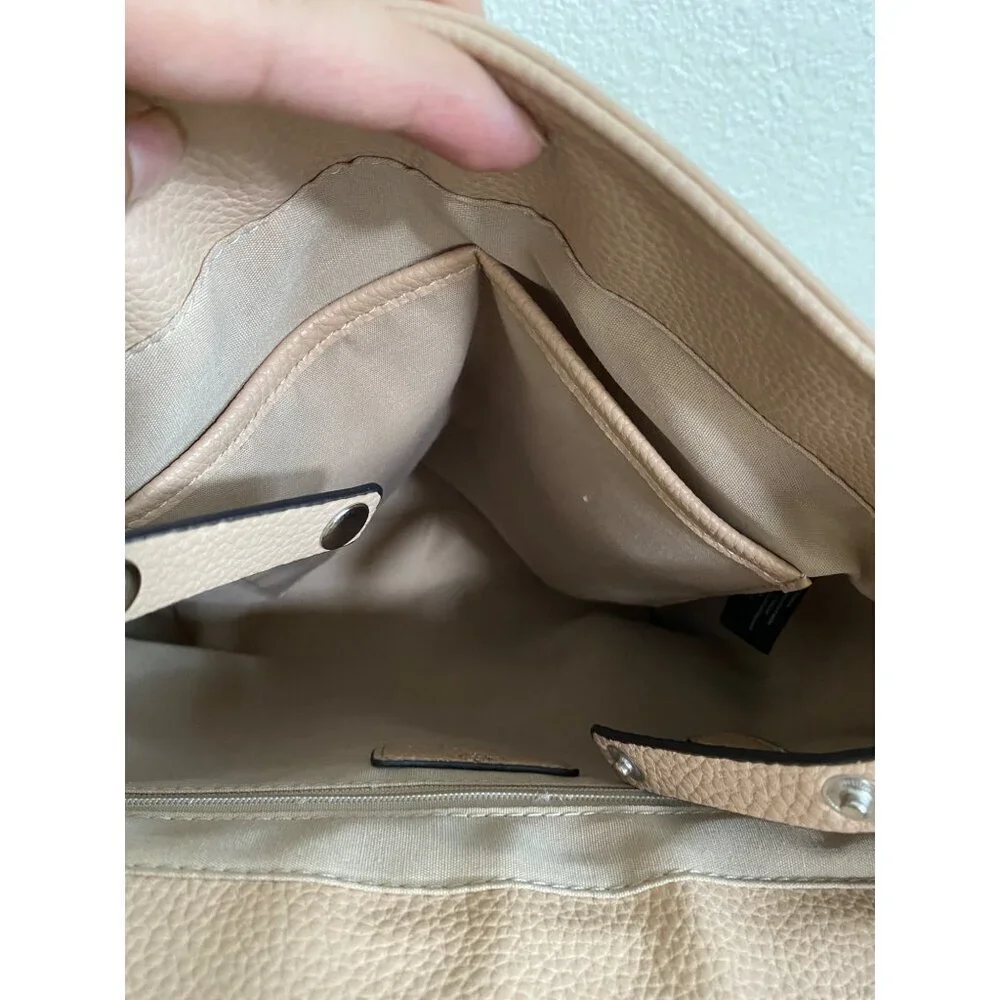 Nanette Lepore Pebbled Vegan Leather Backpack Light Pink